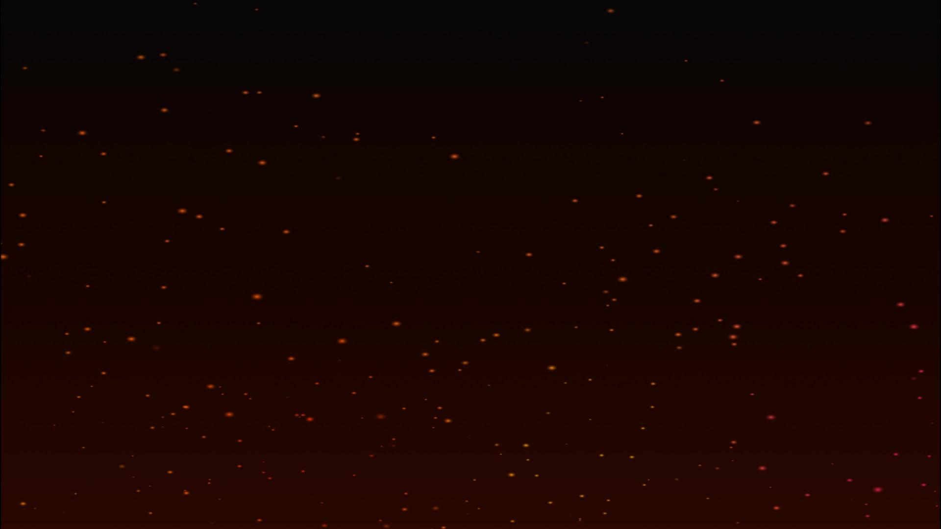 当燃烧的红色火花漂浮在黑屏上方时视频的预览图