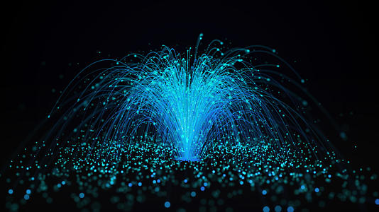 蓝色高级感粒子爆炸视频的预览图