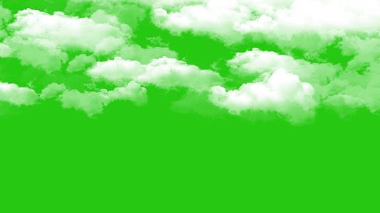 飘动的云绿幕抠像特效素材剪映视频的预览图