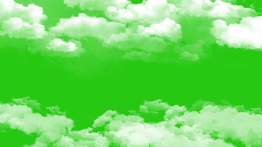 飘动的云绿幕抠像特效素材视频的预览图
