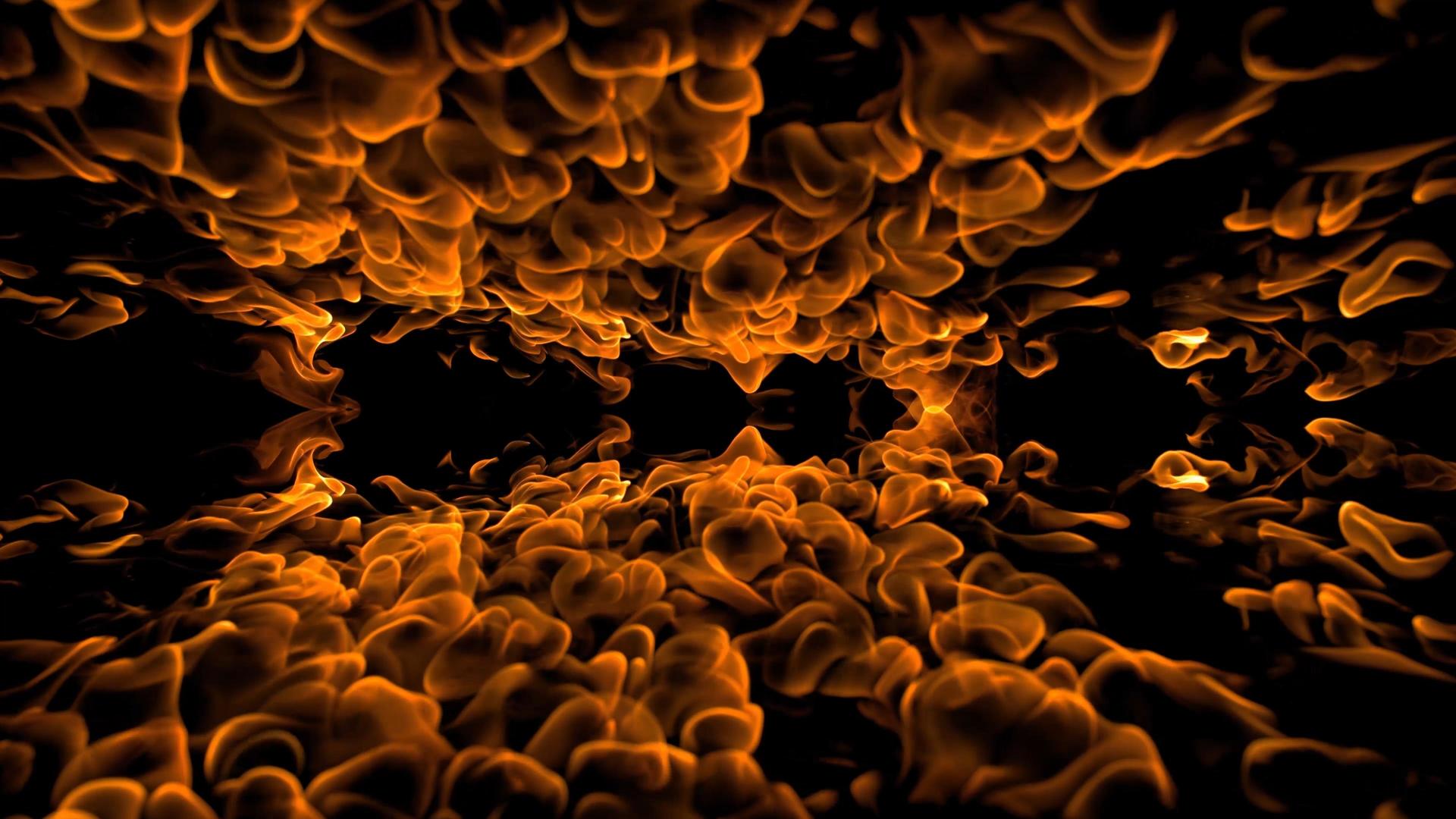 4K烈火火焰背景视频视频的预览图