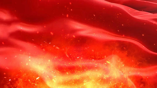 红绸火焰背景视频视频的预览图