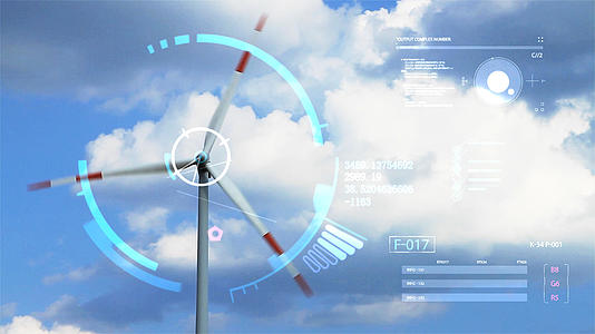 智能绿色能源风电场视频的预览图