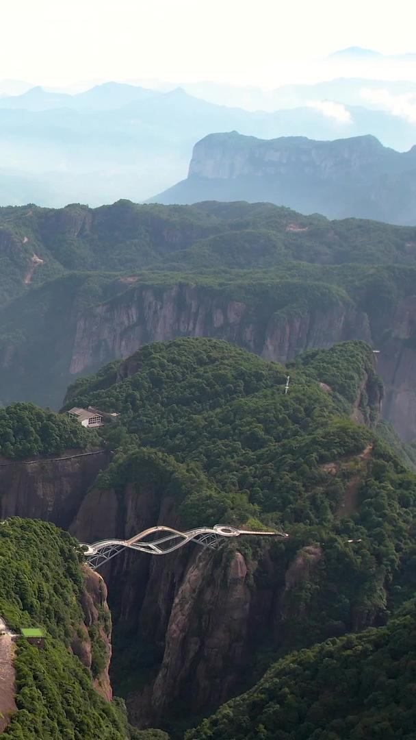 航拍5A浙江神仙居景区山山自然风光视频视频的预览图