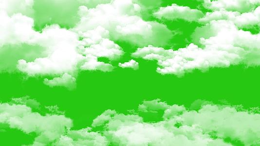 飘动的云绿幕抠像特效素材视频的预览图