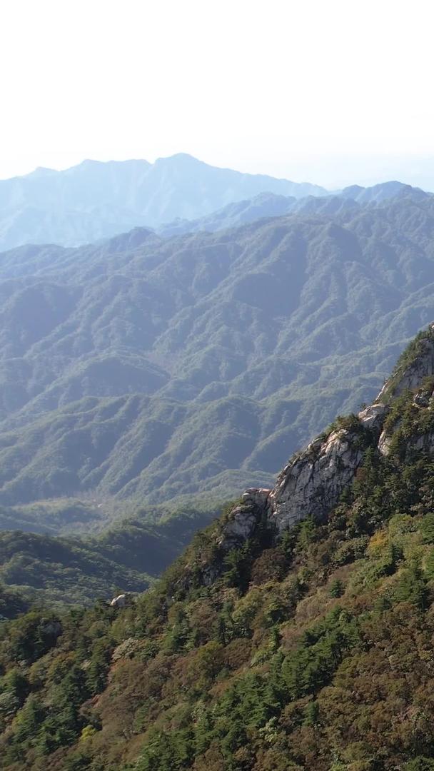 河南尧山景区航拍5A山脉自然风光视频视频的预览图