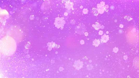 七夕表白花朵下落浪漫唯美背景视频的预览图
