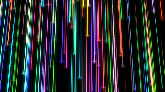 透明通道彩色粒子线条背景素材视频的预览图