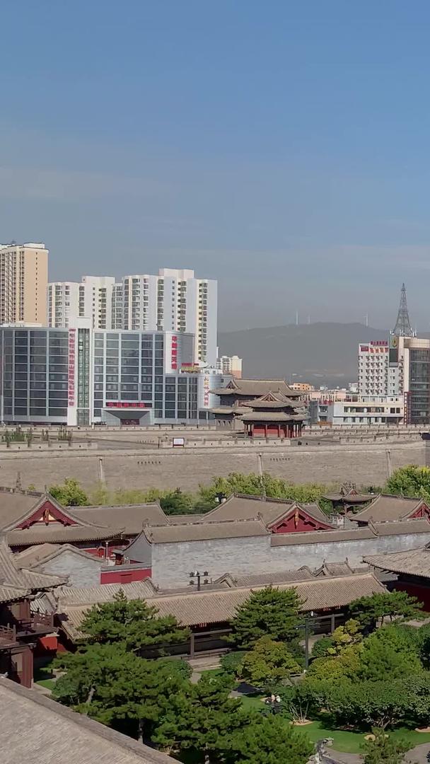 拍摄华严寺大同旅游景点全景视频视频的预览图