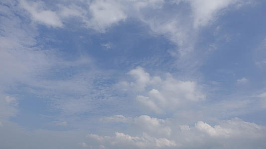 5k素材延时摄影蓝天白云晴朗天空视频的预览图