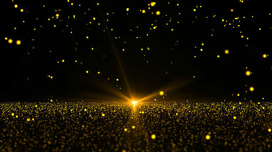 金色粒子光效视频的预览图