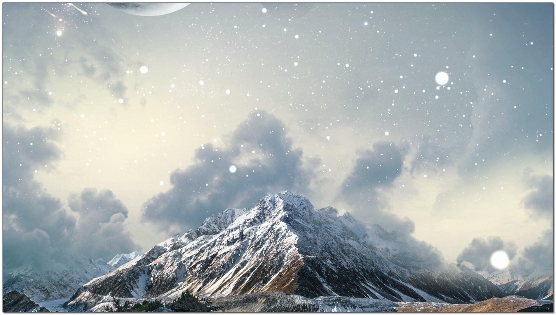 雪山背景视频的预览图