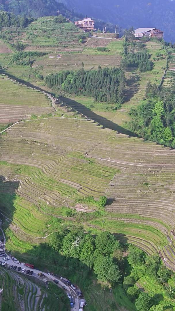 桂林龙脊梯田高空航拍视频的预览图