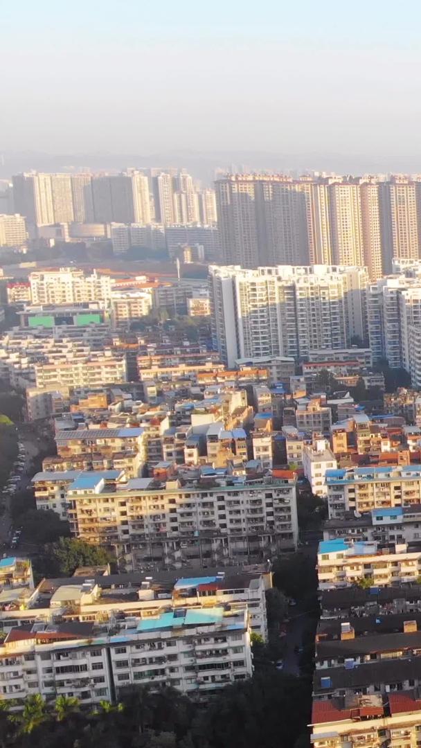 广西南宁省航拍城市早晨阳光生活视频的预览图