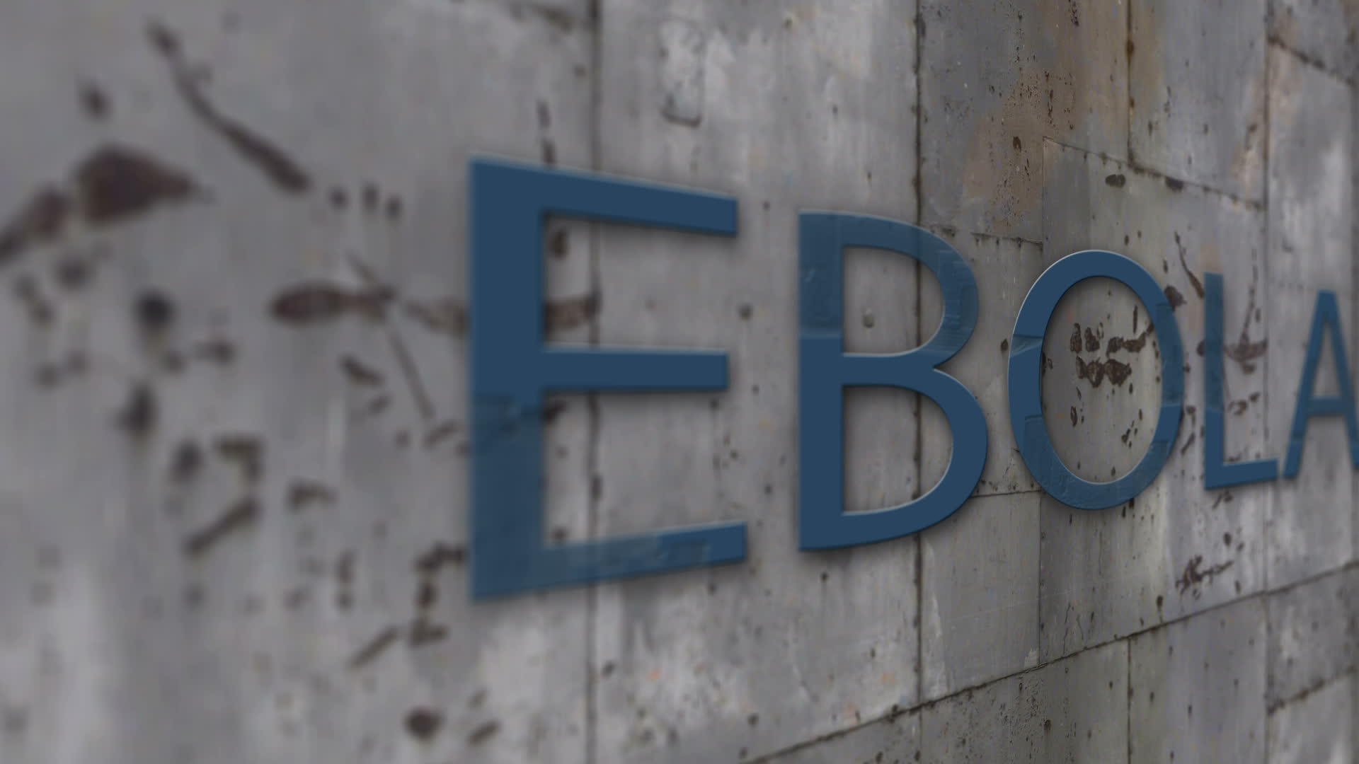 用单词Ebola射击金属墙视频的预览图