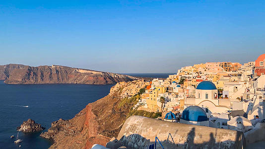 希腊著名旅游胜地伊亚小镇实拍视频视频的预览图