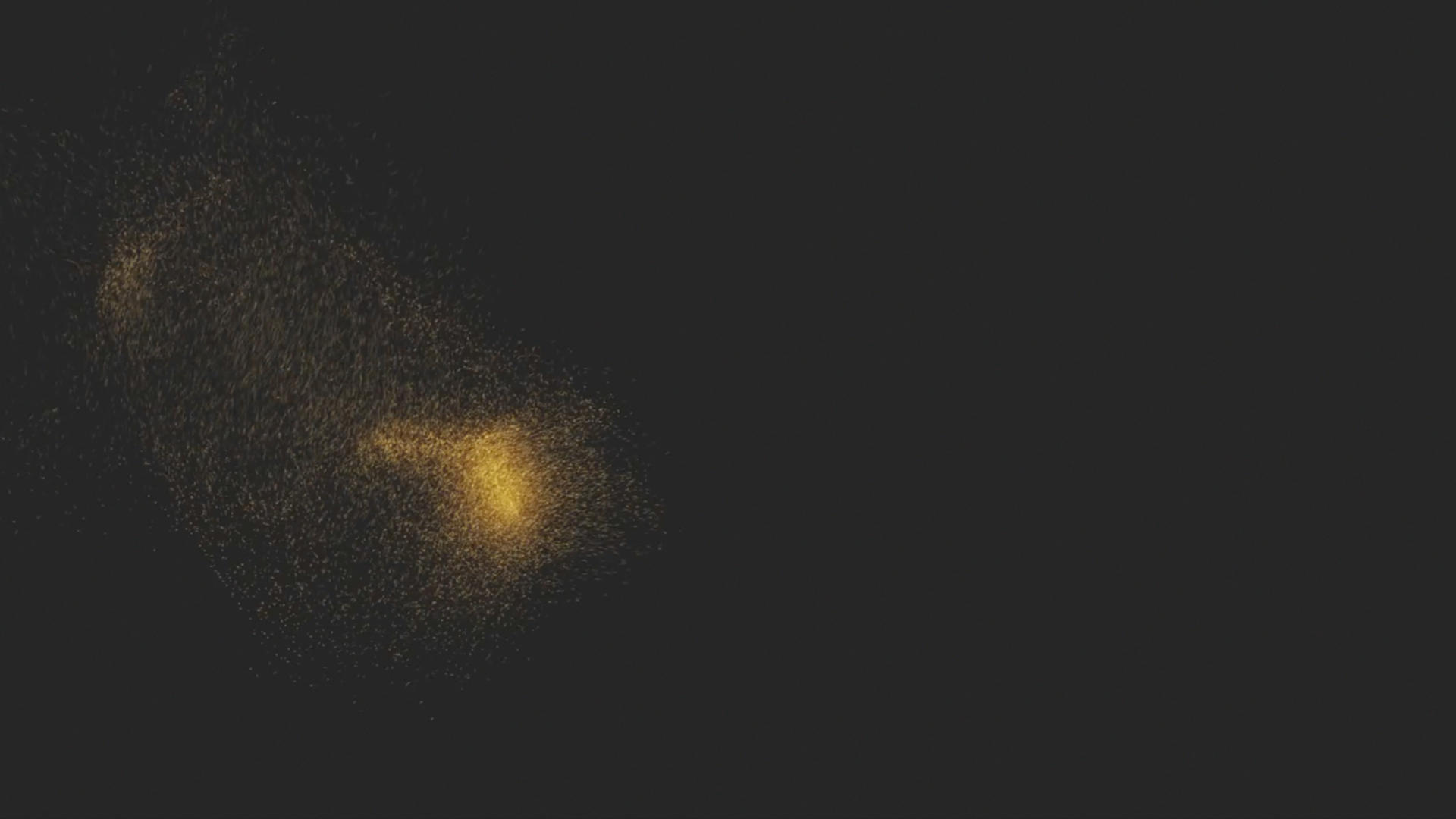 金色粒子飘扬飞舞动态后期效果展示视频的预览图