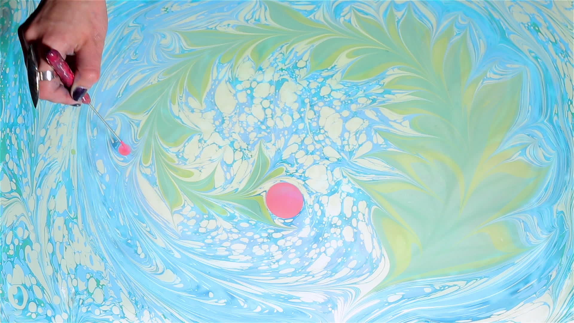抽象油漆油画视频的预览图