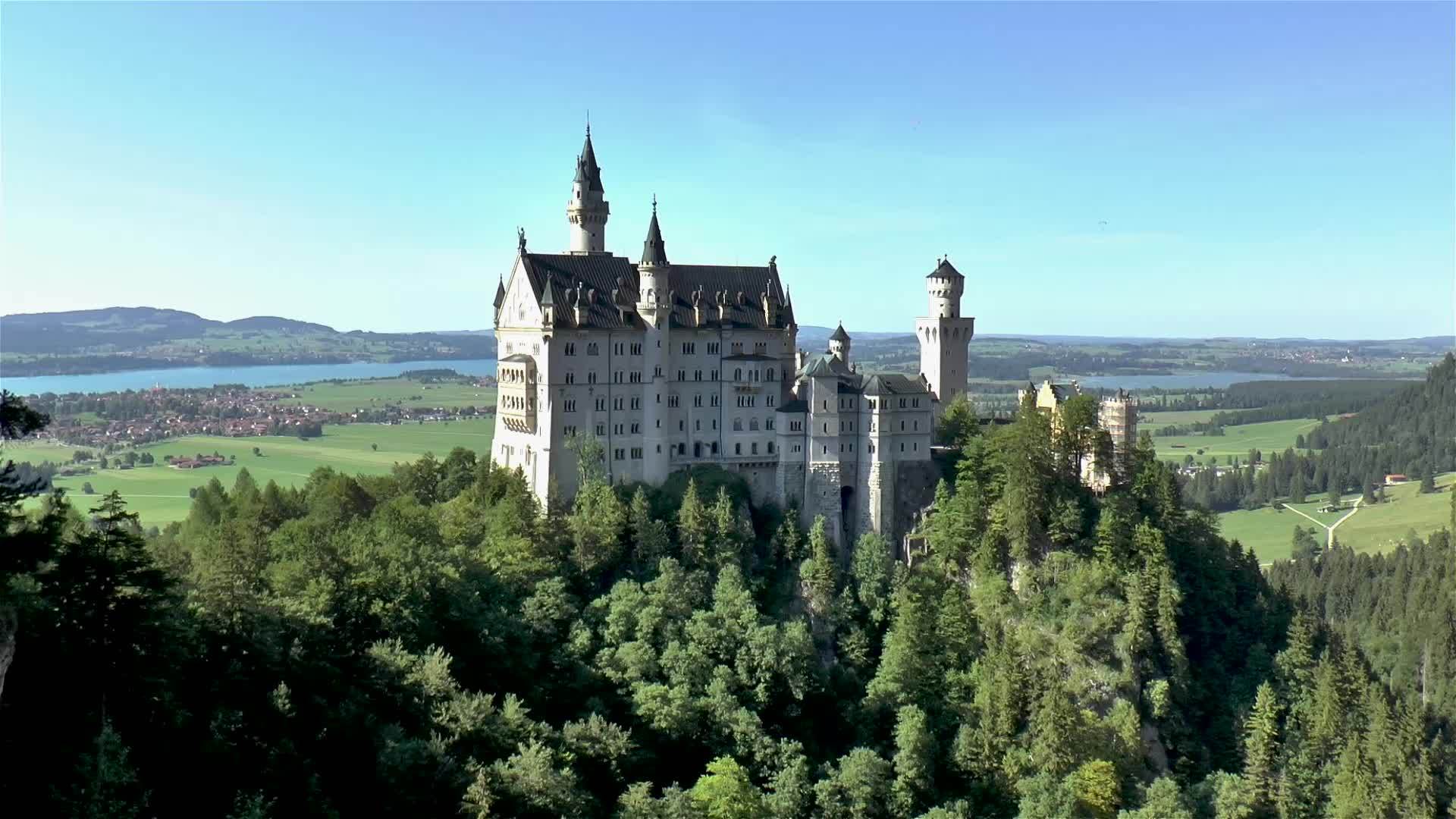 德国天鹅堡城堡视频的预览图