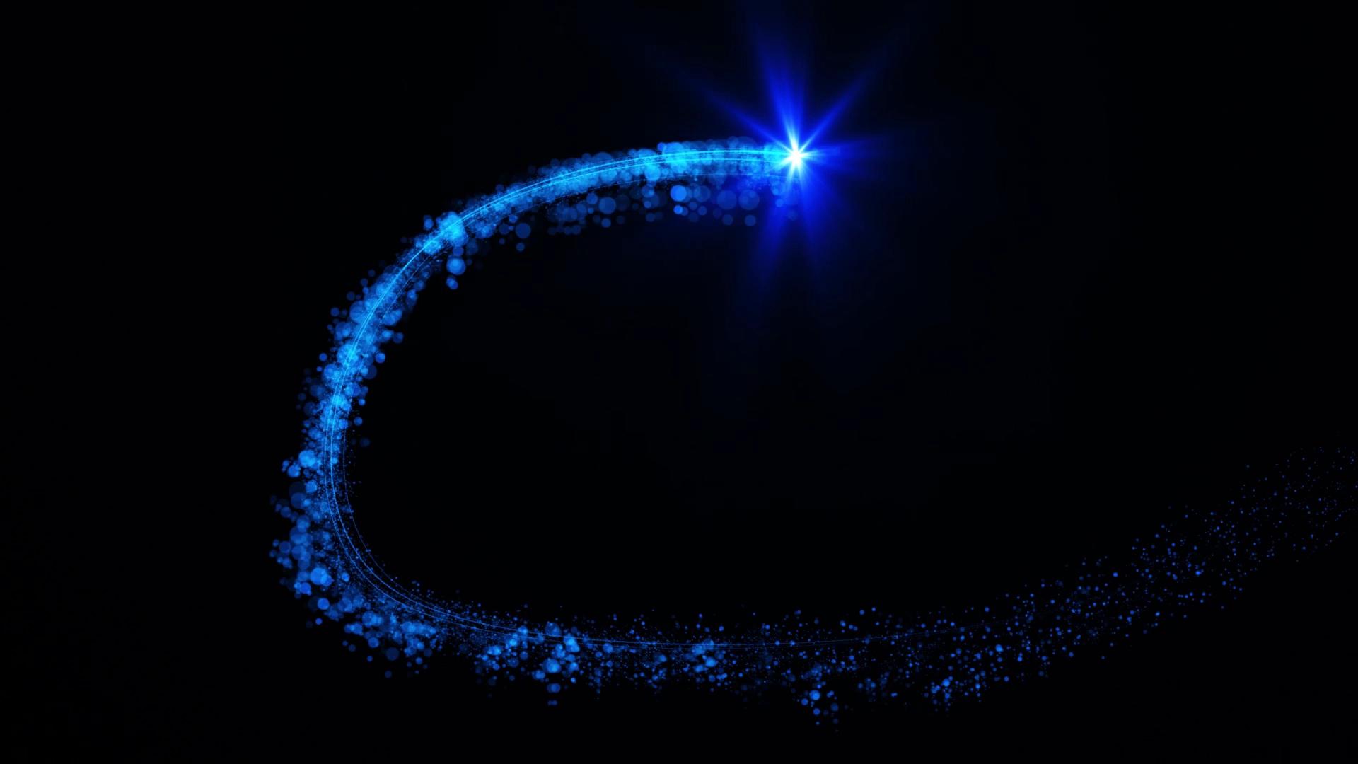 蓝色粒子线条视频的预览图