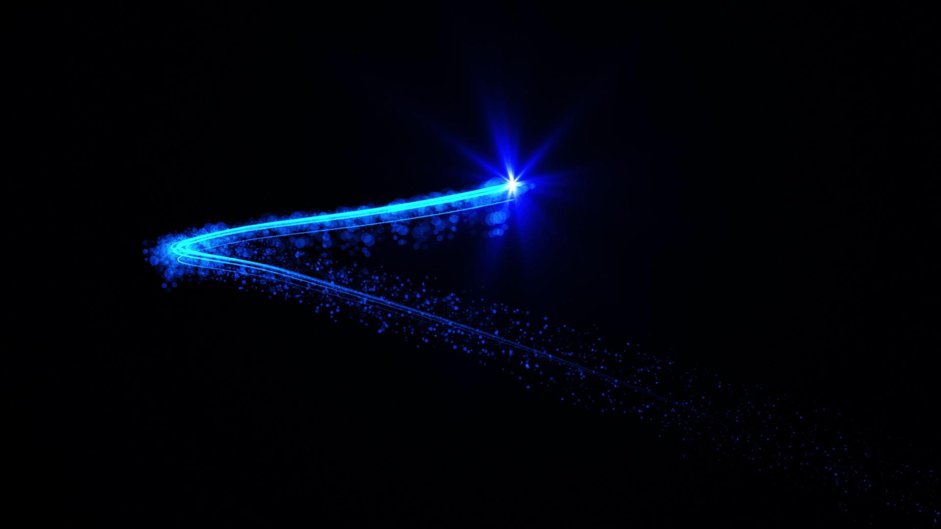 蓝色粒子线条视频的预览图