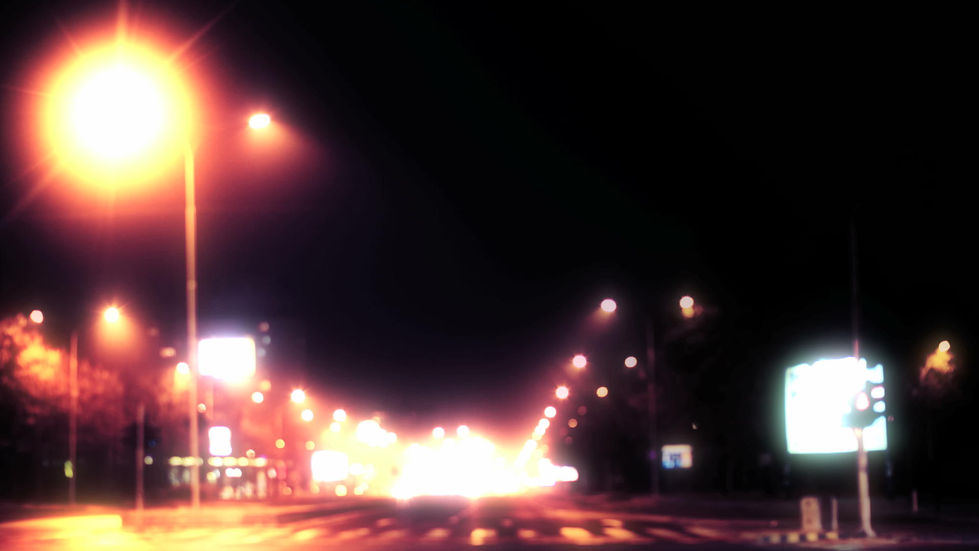 城市夜间交通灯视频的预览图