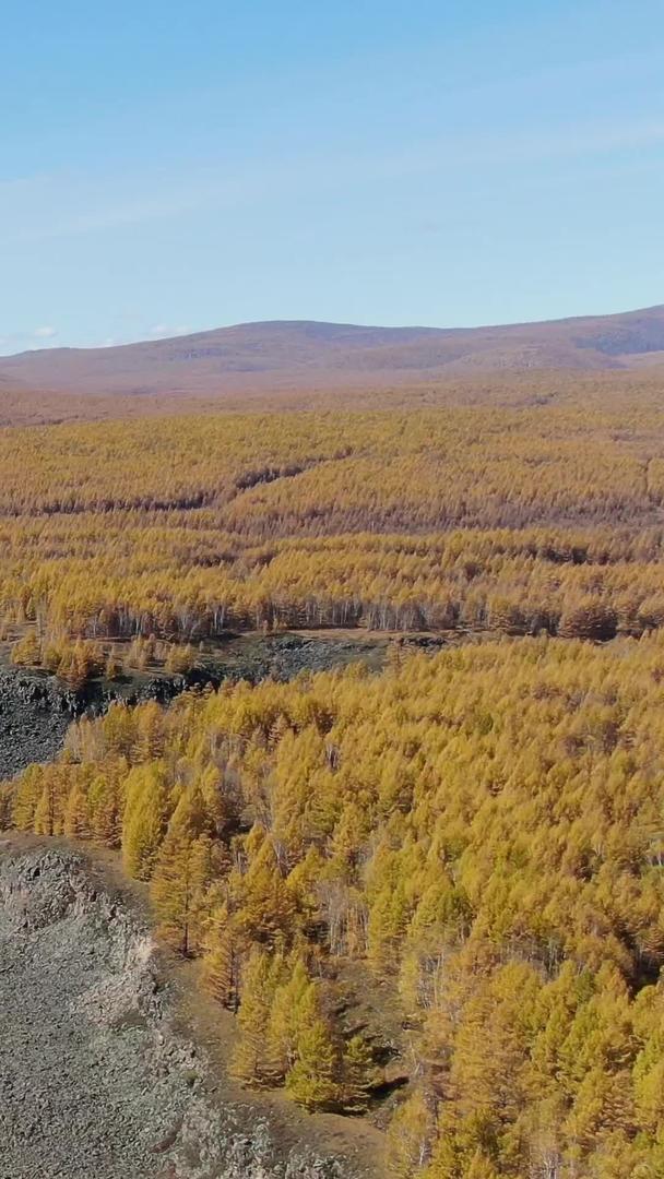 内蒙古阿尔山景区航拍大峡谷视频的预览图