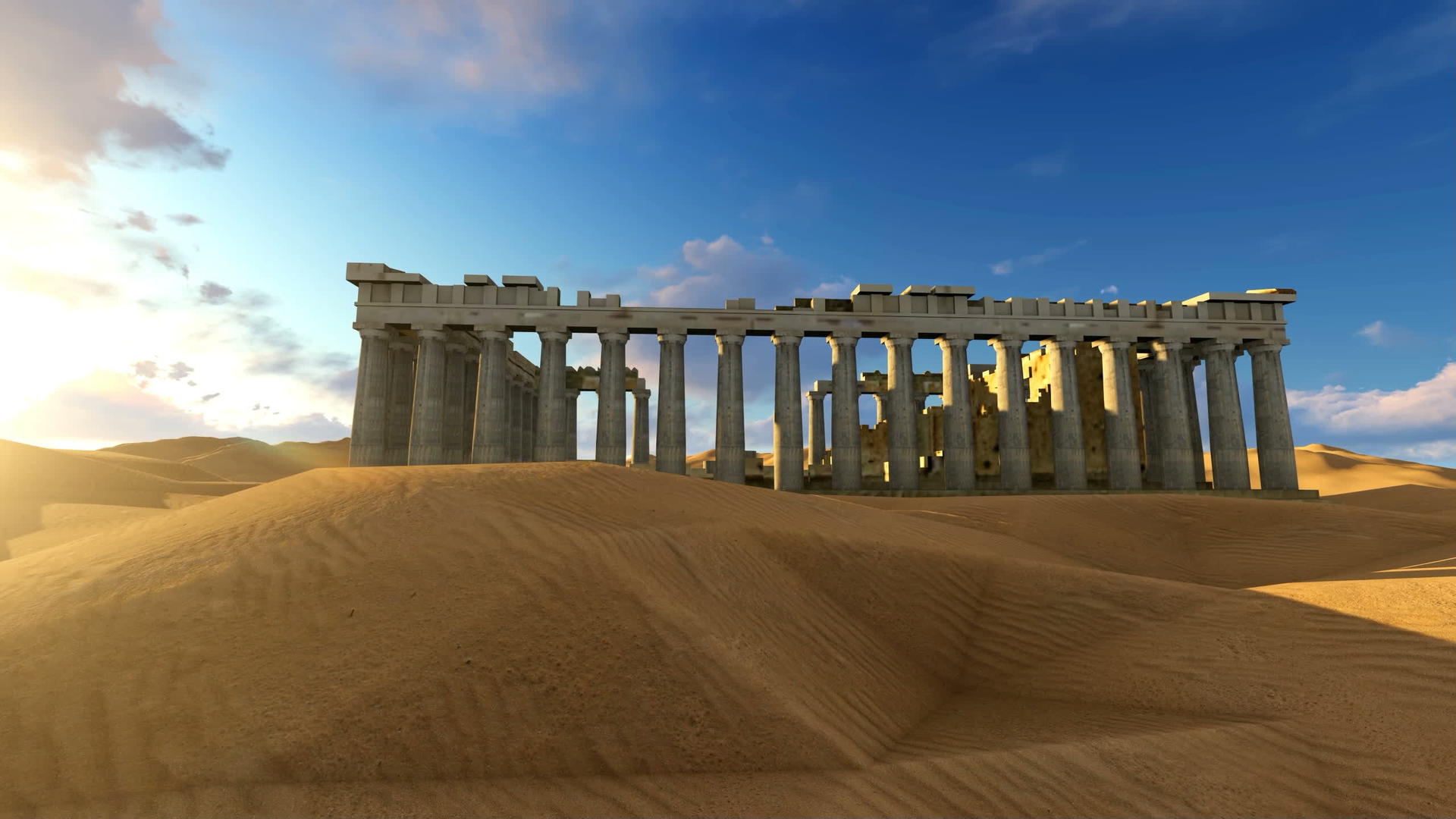 亚丁庙雅典圣殿视频的预览图