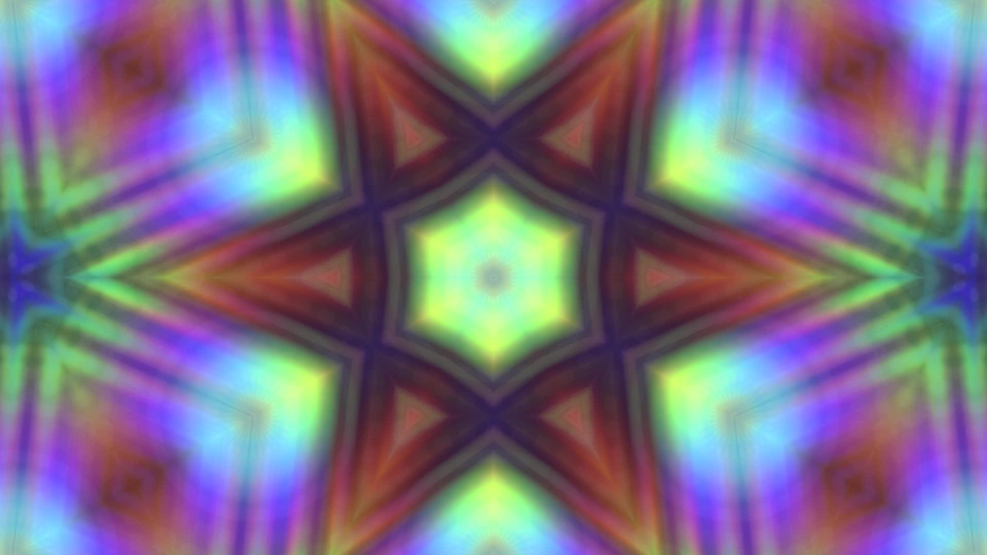 抽象多色背景千叶光镜曼达拉视频的预览图
