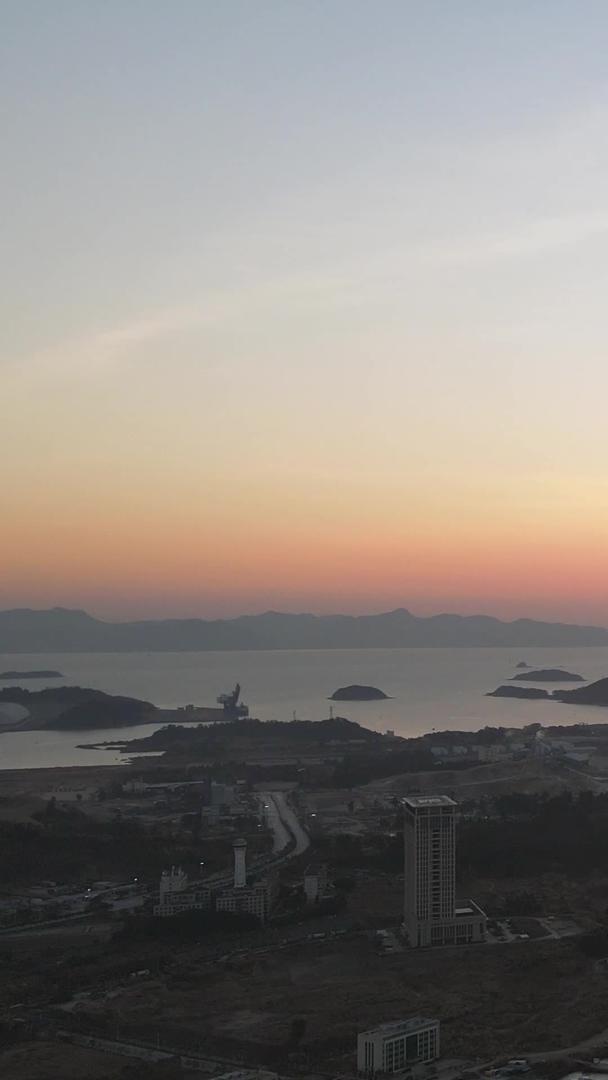 航拍广东惠州海景朝阳日出自然风光素材视频的预览图