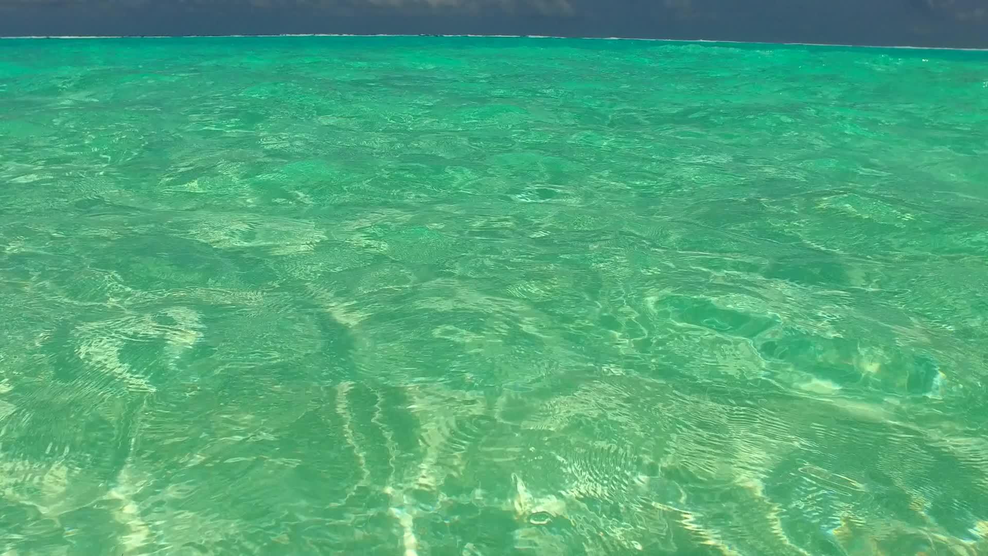 蓝色海洋的白色海滩背景视频的预览图