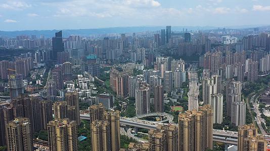 重庆九龙坡区全景城市航拍素材视频的预览图