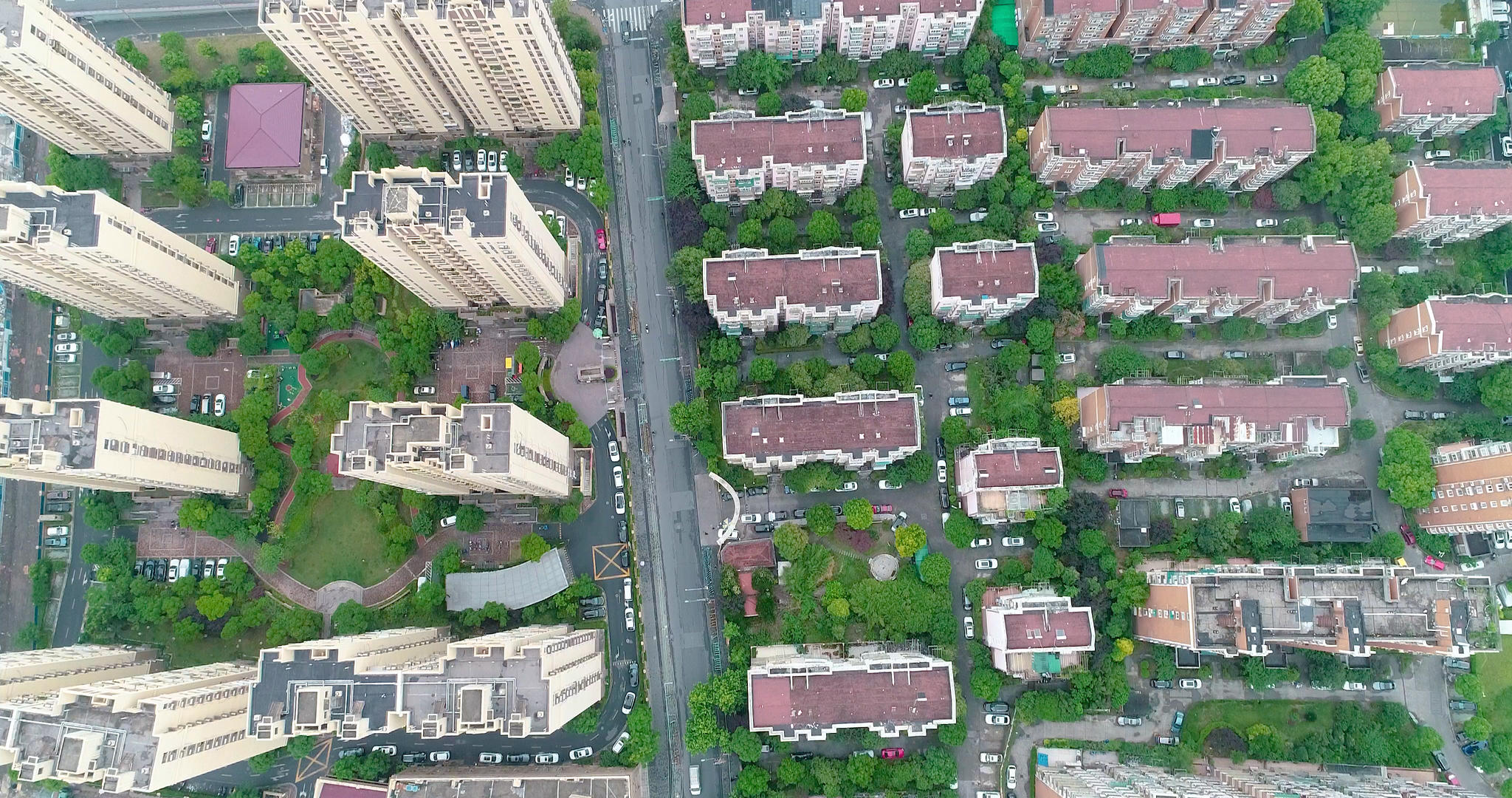 居民建筑俯拍视频的预览图