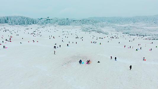重庆武隆仙女山大草原滑雪场视频的预览图