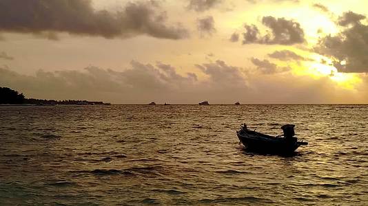 海洋海岸海滩生活方式的浪漫纹理视频的预览图