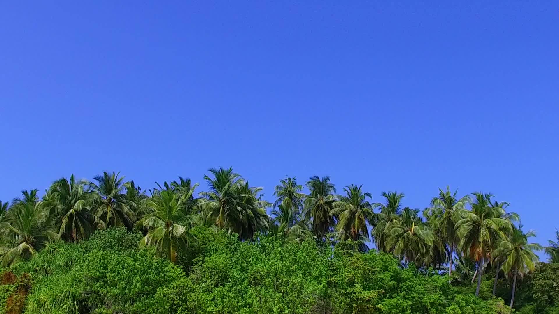 蓝色环礁湖和度假胜地附近的浅沙背景视频的预览图