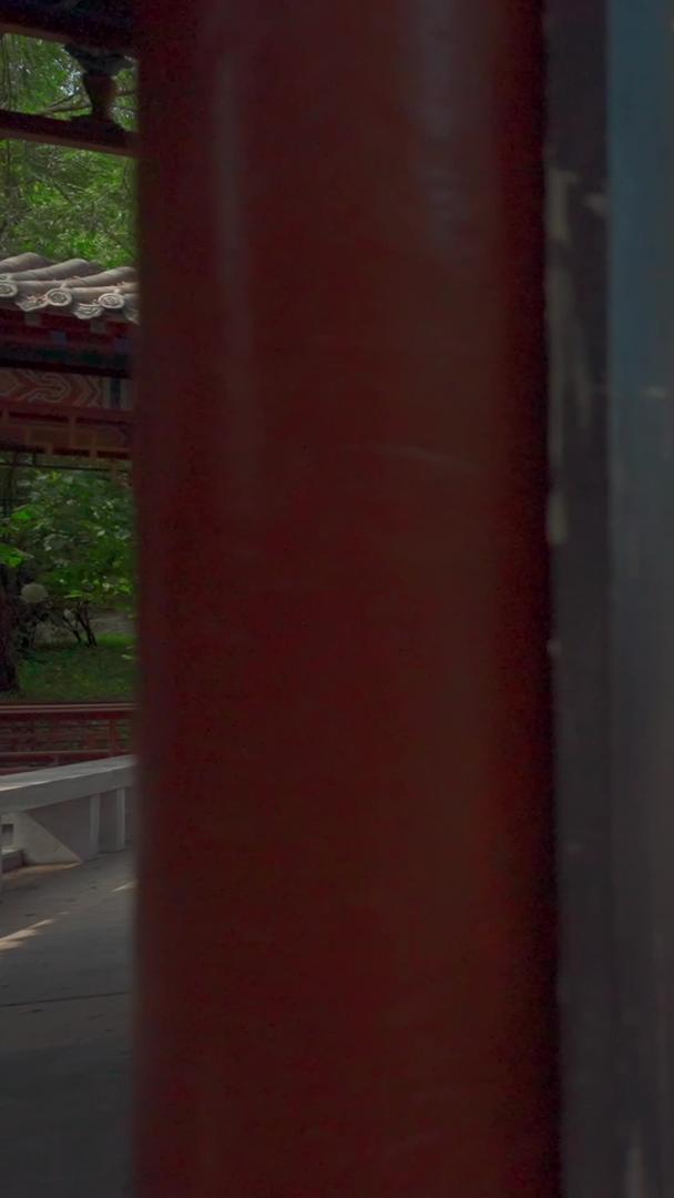 世博园景观泉水古风长廊视频的预览图