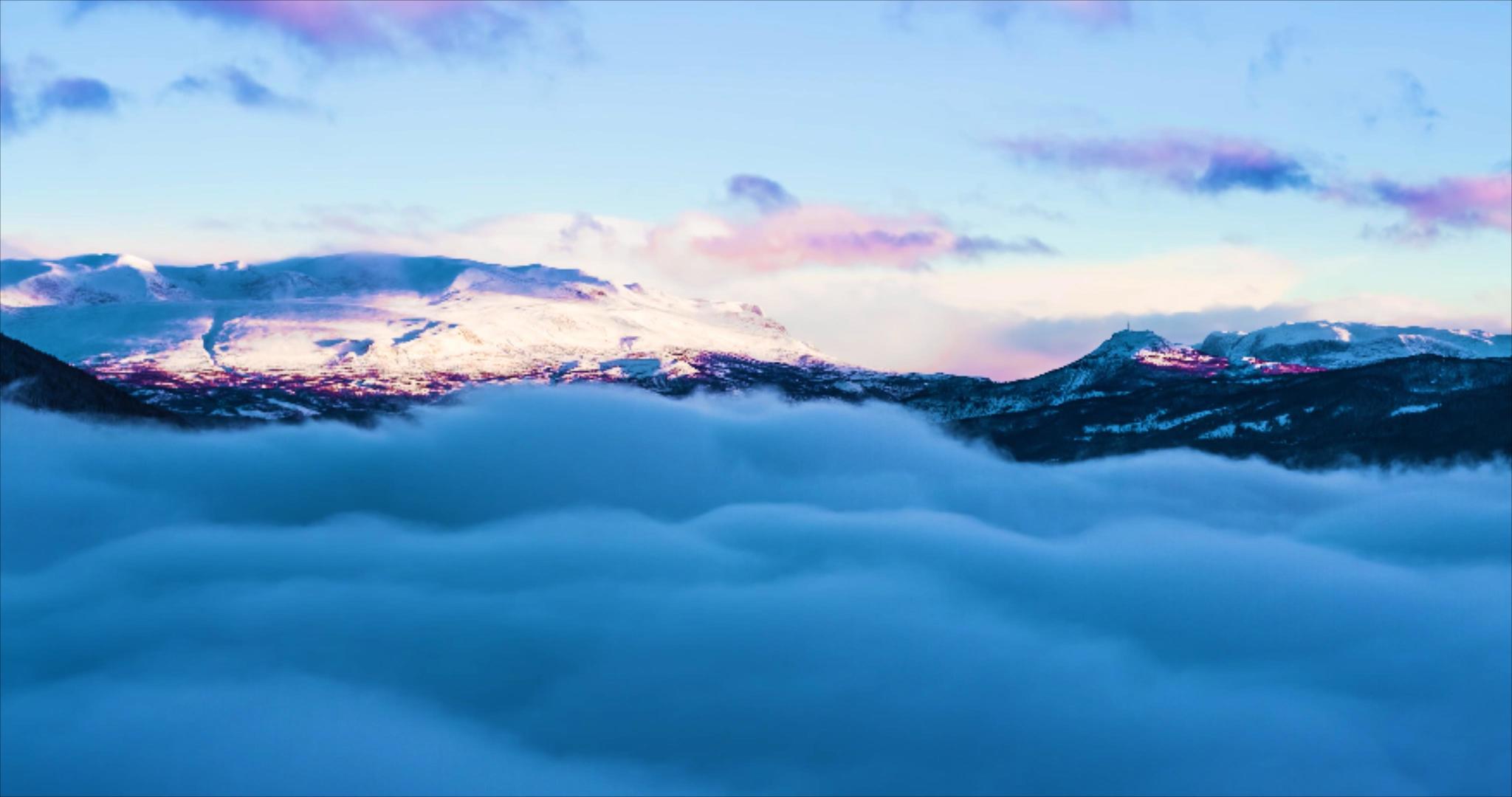 4K新疆雪山云海延时视频的预览图