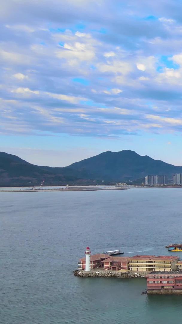 海南陵水5A景区分界洲岛码头延时航拍视频的预览图