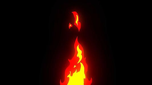 mg动态火焰燃烧透明视频素材视频的预览图