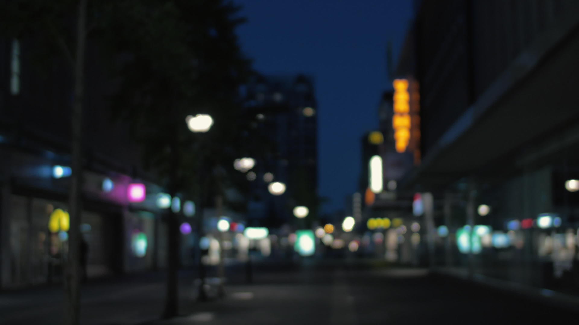 夜街灯光横幅视频的预览图