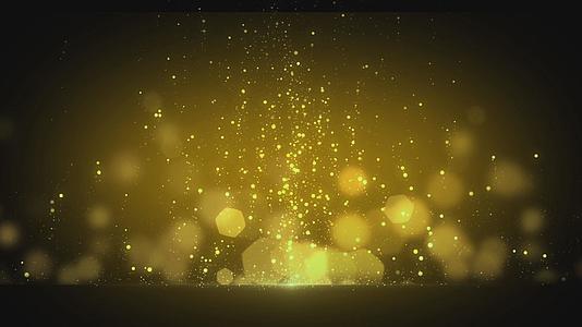 金色粒子光效舞台背景mp41080P视频素材