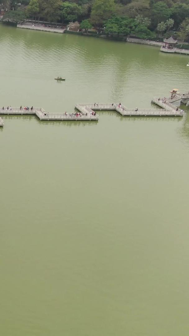 惠州西湖九曲桥航拍视频的预览图