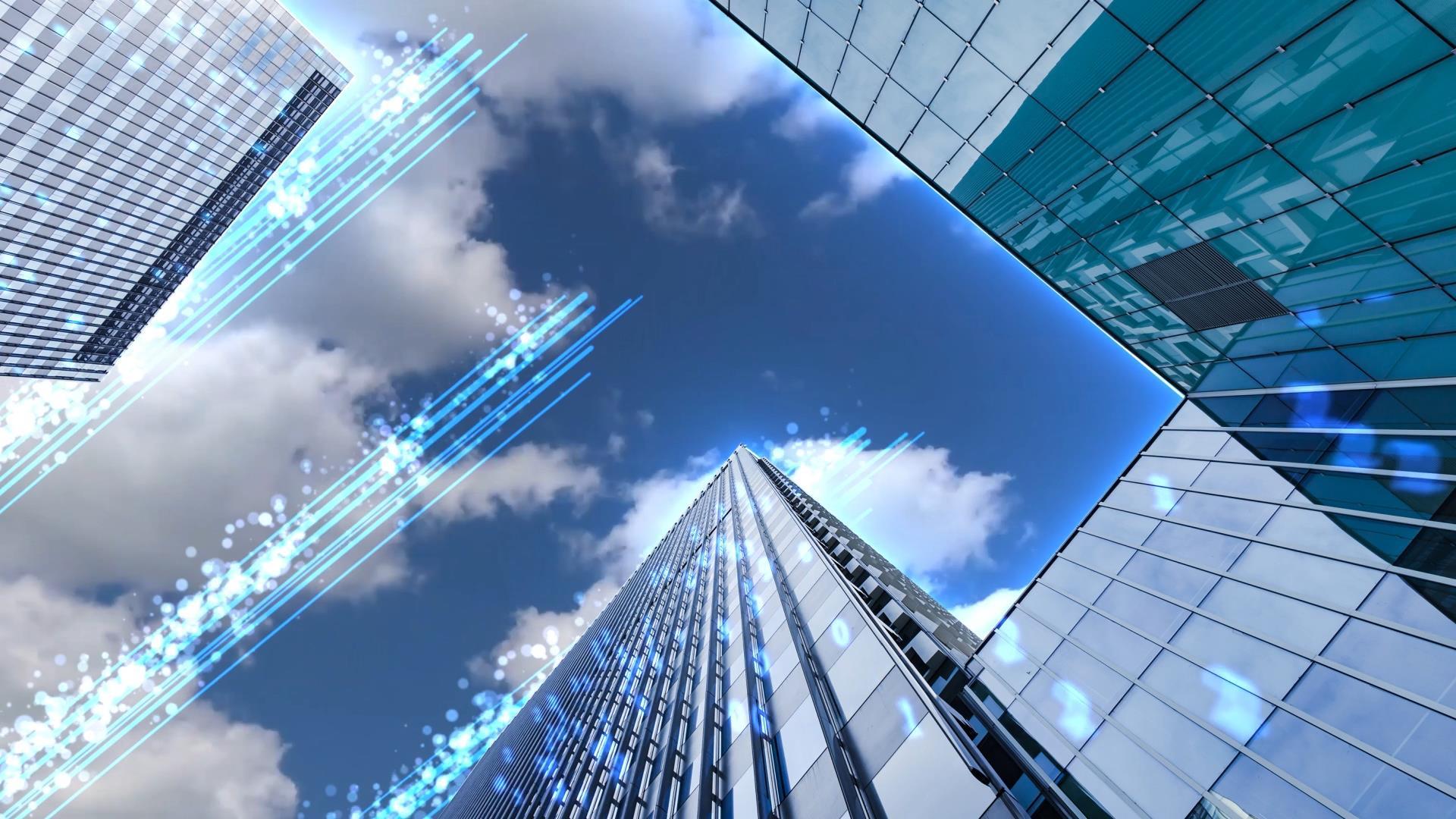 动态城市光效线条穿梭视频背景元素视频的预览图