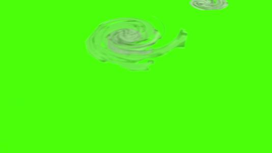 天气图跟踪绿色屏幕上的飓风视频的预览图