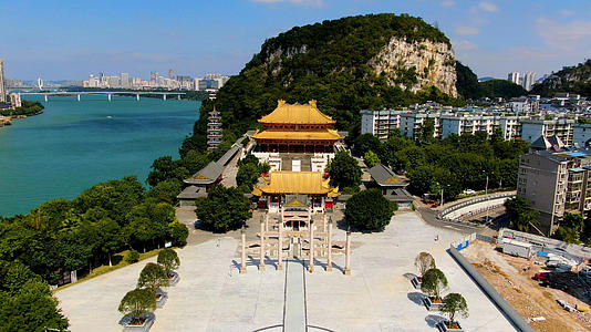 4k航拍广西柳州文庙视频的预览图