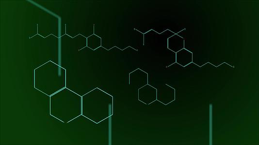 一组大麻素分子动画视频的预览图