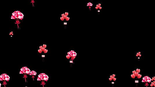 520情人节气球上升动画视频的预览图