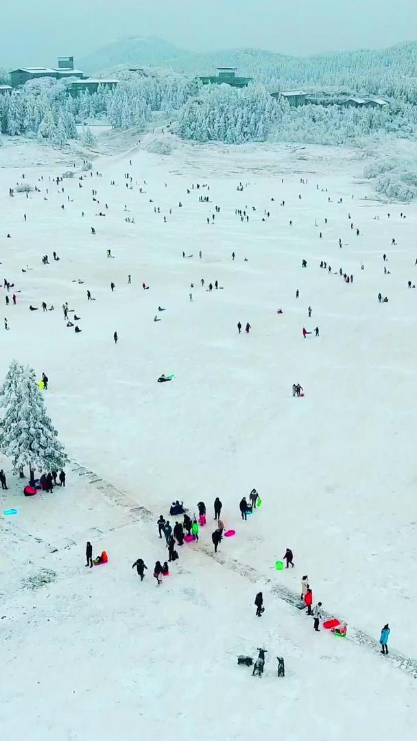 重庆武隆仙女山大草原滑雪场视频的预览图