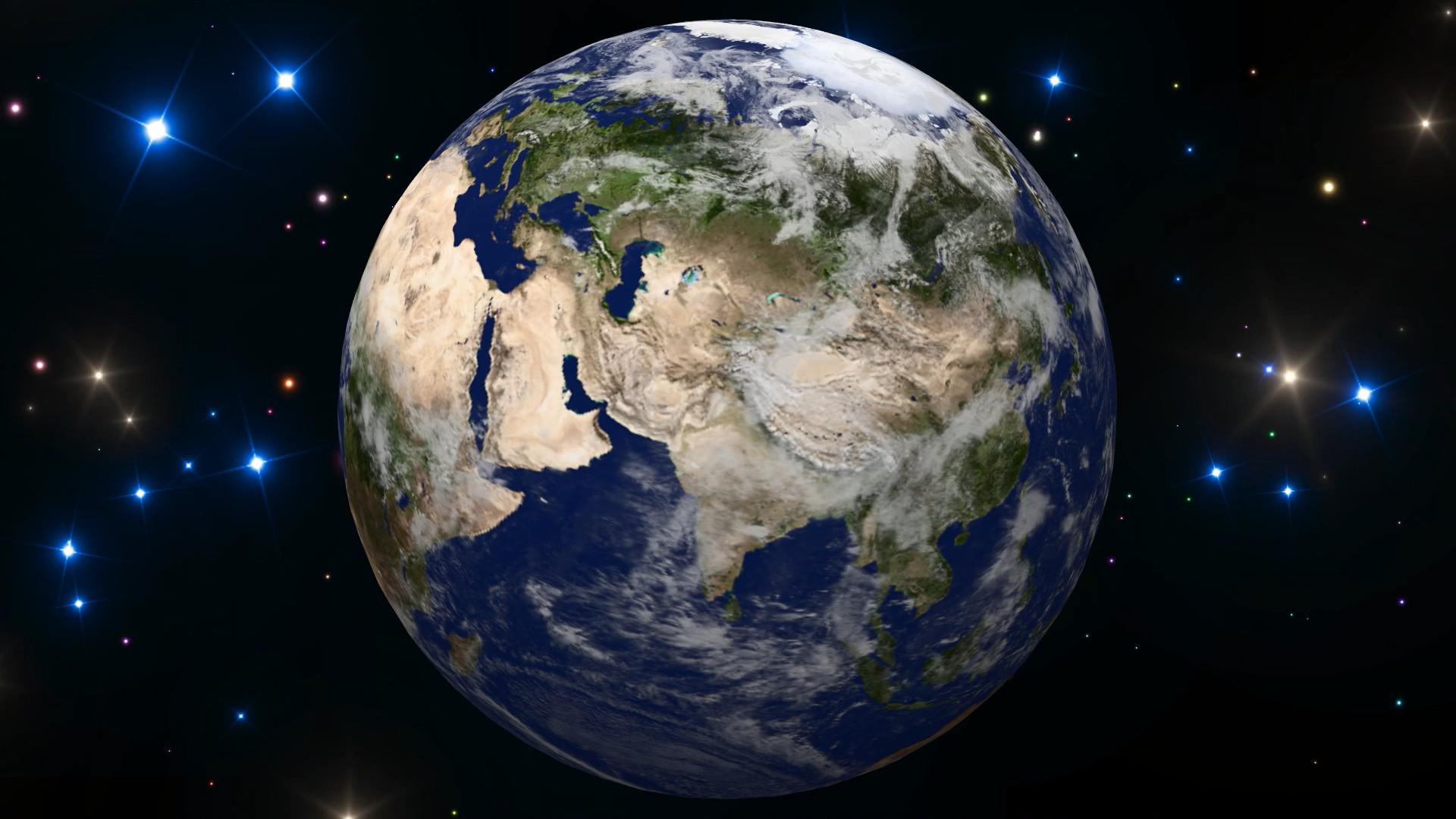 FCPX世界地球看中国背景视频视频的预览图